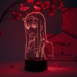 OTAKU LAMPS Zero Two Smiling DARLING In The FRANXX Otaku Lamp
