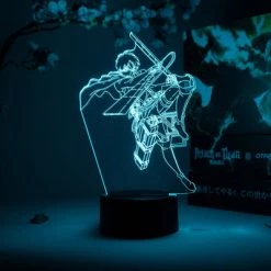 Memorabilia Sales 26 OTAKU LAMPS Eren Yeager Action Pose Attack On Titan Otaku Lamp