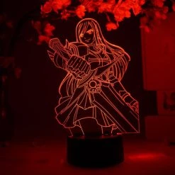 OTAKU LAMPS Erza Scarlet With Sword Fairy Tail Otaku Lamp