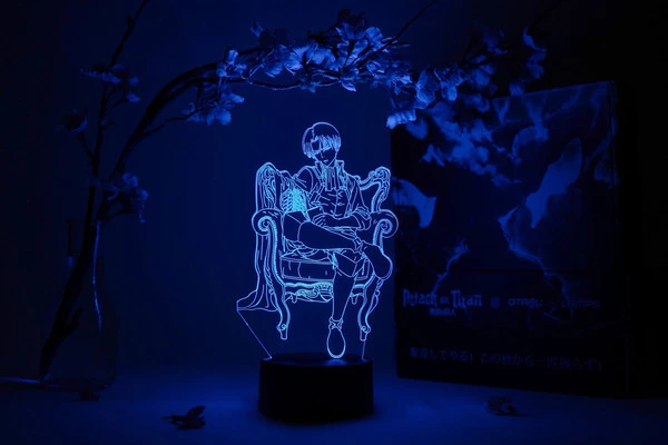 OTAKU LAMPS Levi Seated On His Throne Attack On Titan Otaku Lamp 1 OTAKU LAMPS Levi Seated On His Throne Attack On Titan Otaku Lamp