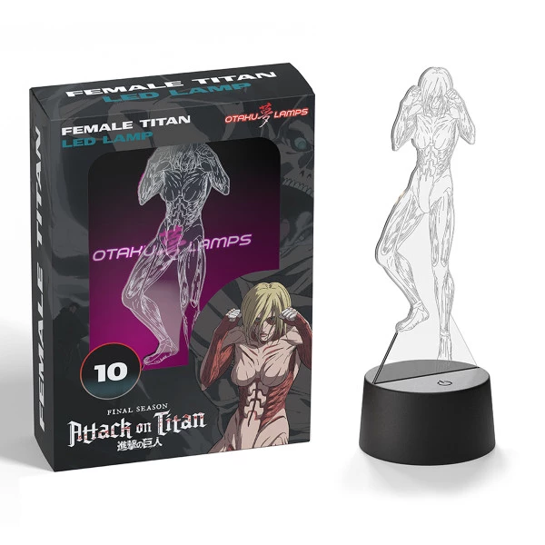 OTAKU LAMPS Annie Leonhart Female Titan Form Attack On Titan The Final Season Otaku Lamp 2 OTAKU LAMPS Annie Leonhart Female Titan Form Attack On Titan The Final Season Otaku Lamp - Image 2
