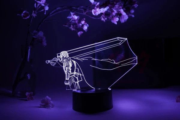 OTAKU LAMPS Guts The Struggler Berserk Otaku Lamp 1 OTAKU LAMPS Guts The Struggler Berserk Otaku Lamp